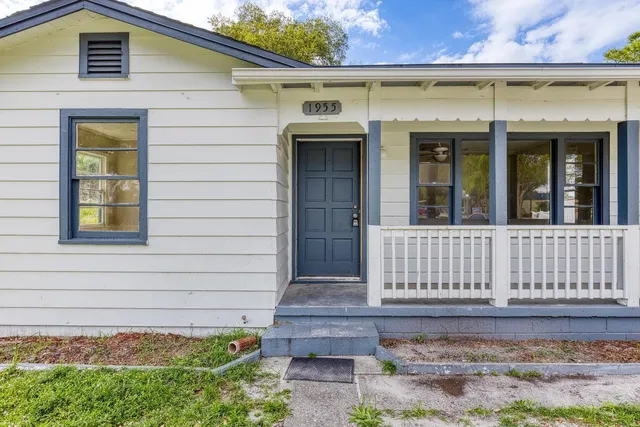 a front view of a house
