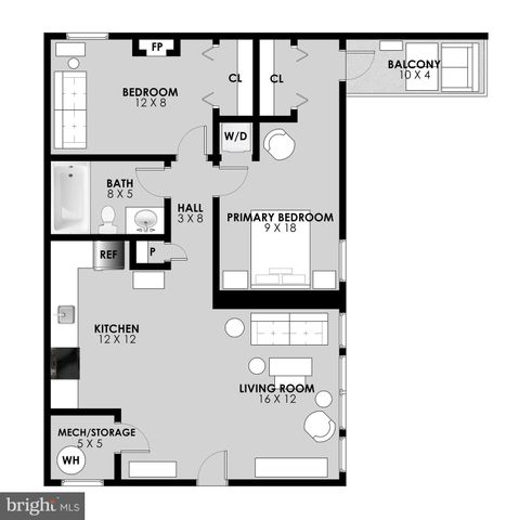 $309,000 | 1225 Fairmont Street Northwest, Unit 202, Washington, DC 20009