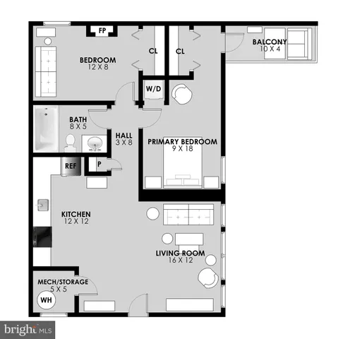 $309,000 | 1225 Fairmont Street Northwest, Unit 202, Washington, DC 20009