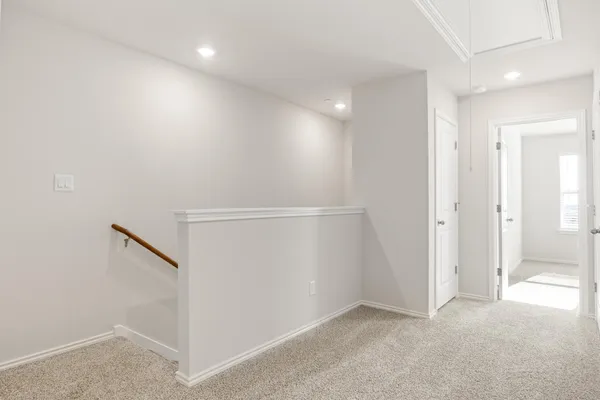 an empty room with entrance