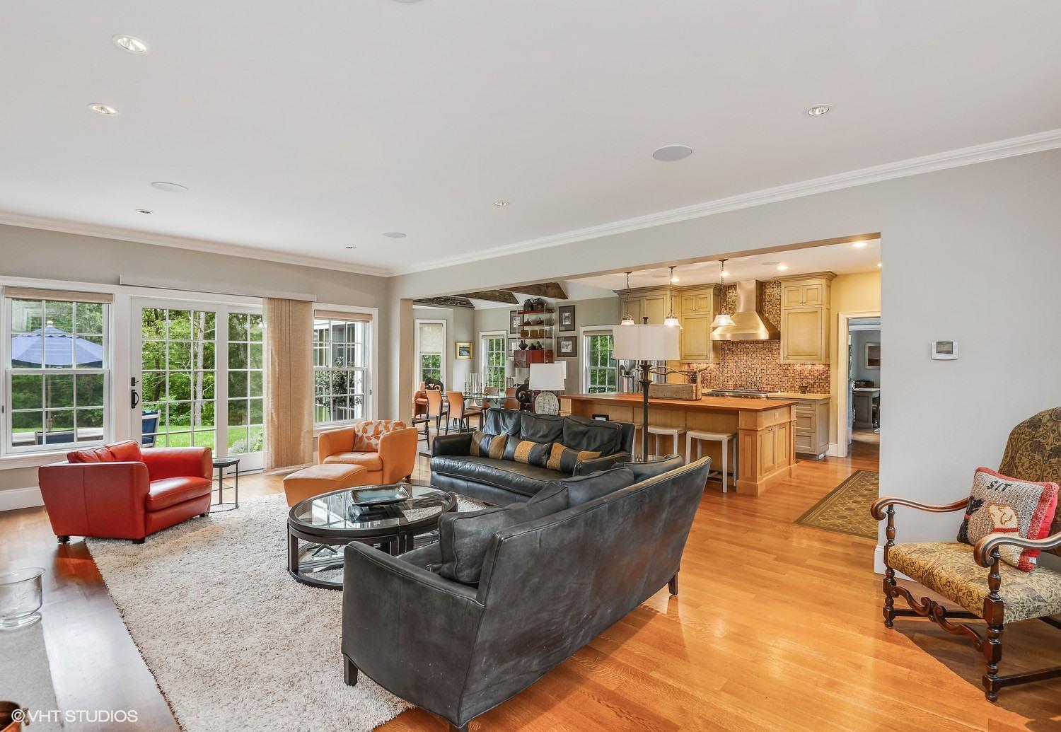 241 Little River Road Cotuit, MA 02635 - Photo 3 of 32 a living room with furniture and floor to ceiling windows
