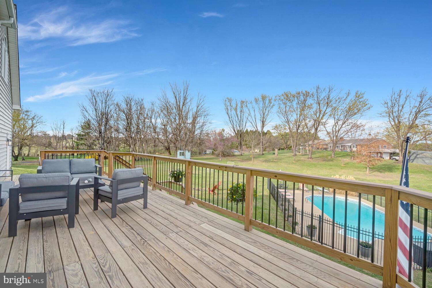 2673 Fairground Road Front Royal, VA 22630 - Photo 40 of 91 Serene deck with poolside views.