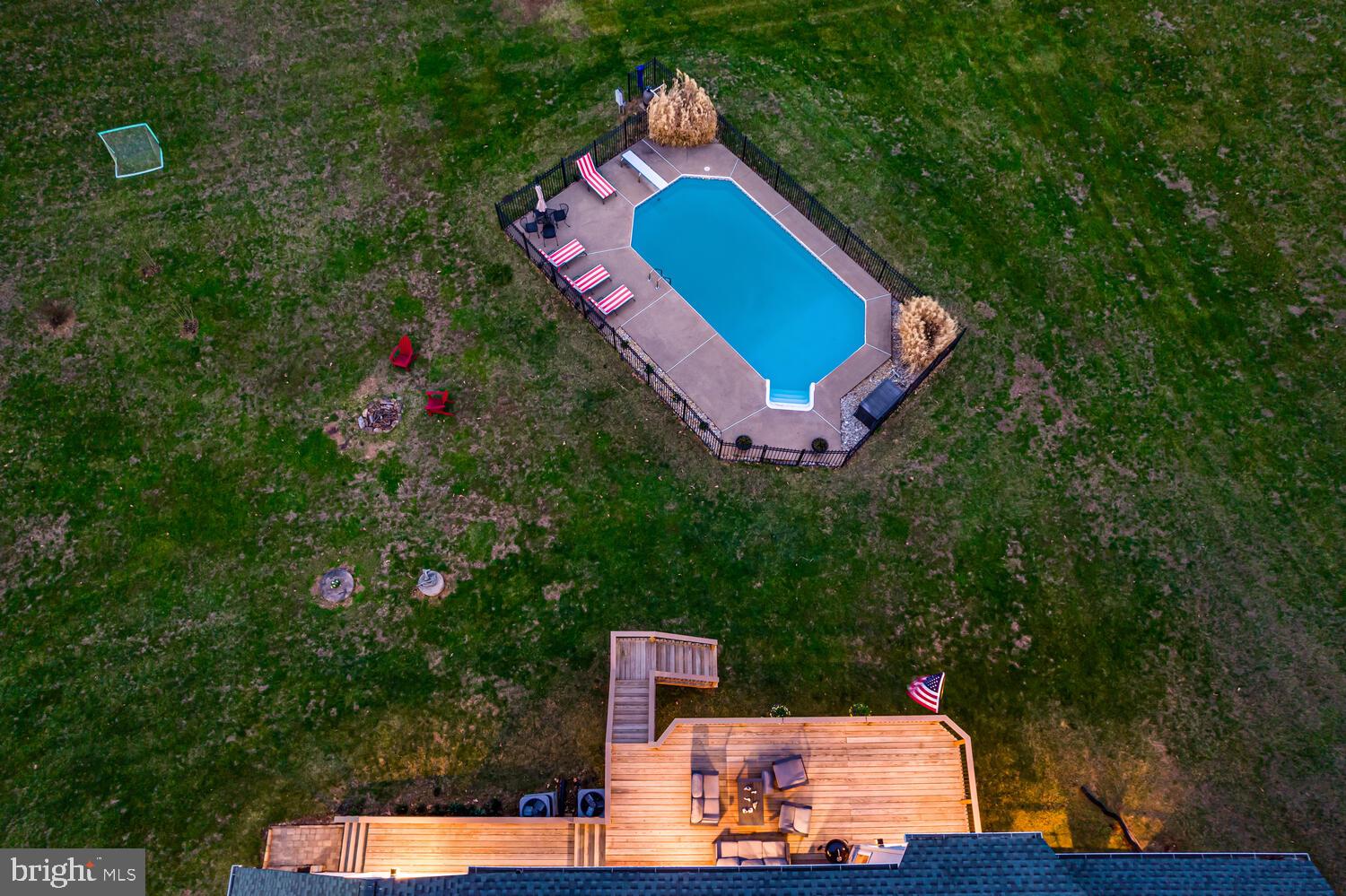 2673 Fairground Road Front Royal, VA 22630 - Photo 81 of 91 Tranquil backyard oasis at dusk.