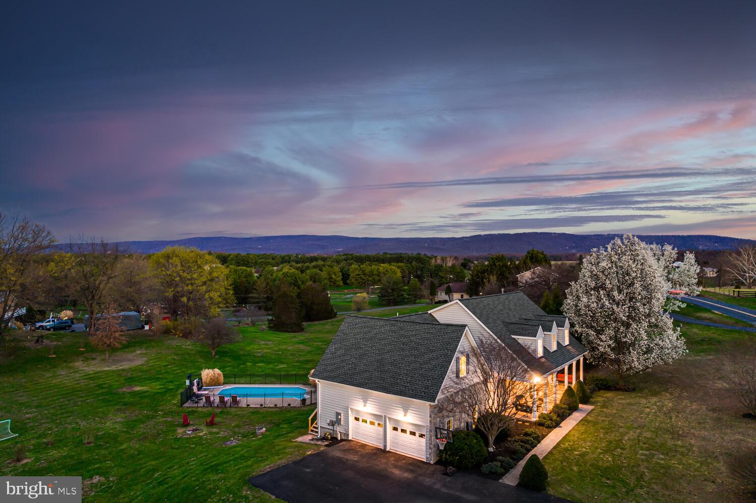 2673 Fairground Road Front Royal, VA 22630 - Photo 82 of 91 Serene home under a twilight sky.