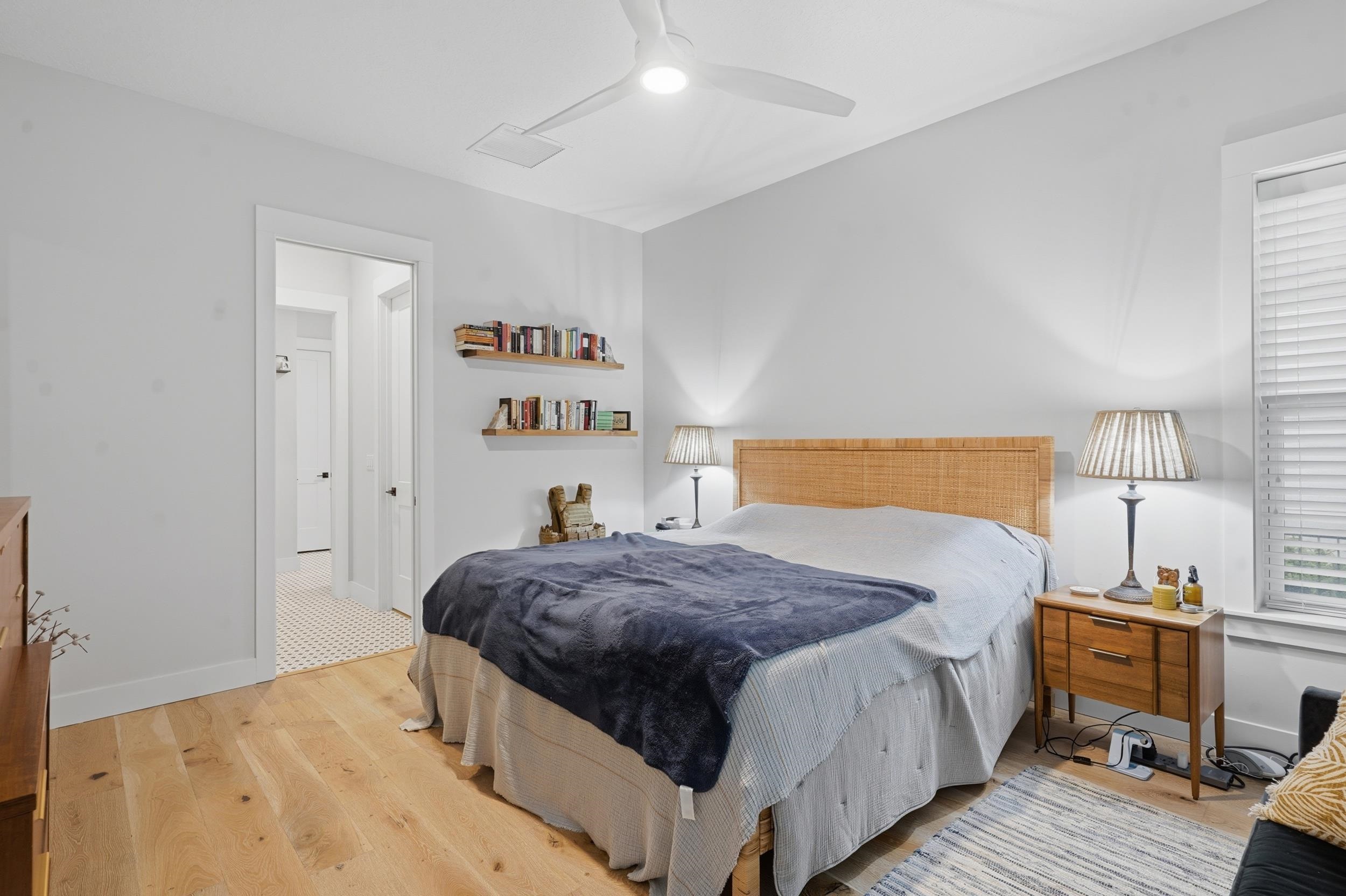 240 Ridgeway Road St. Augustine, FL 32080 - Photo 27 of 38 Bedroom with light wood-style flooring and ceiling fan