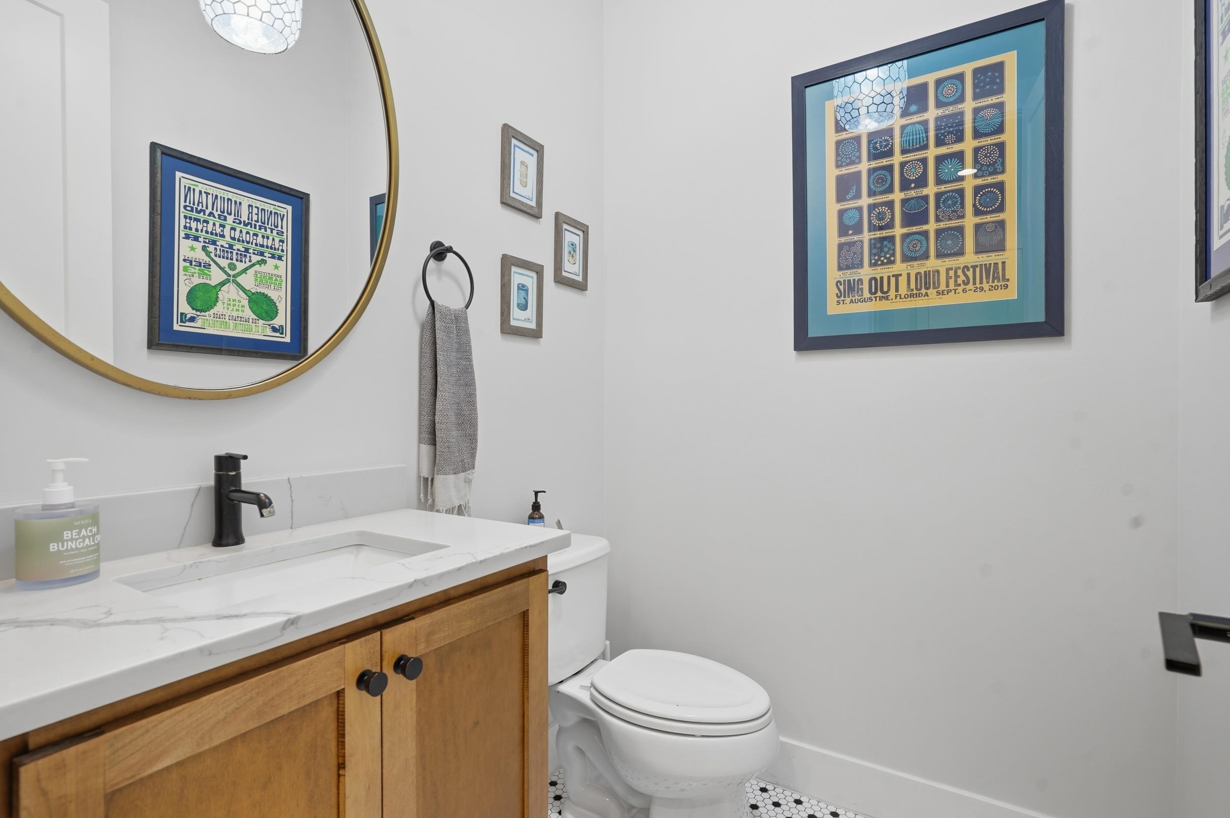 240 Ridgeway Road St. Augustine, FL 32080 - Photo 34 of 38 Half bath featuring toilet and vanity