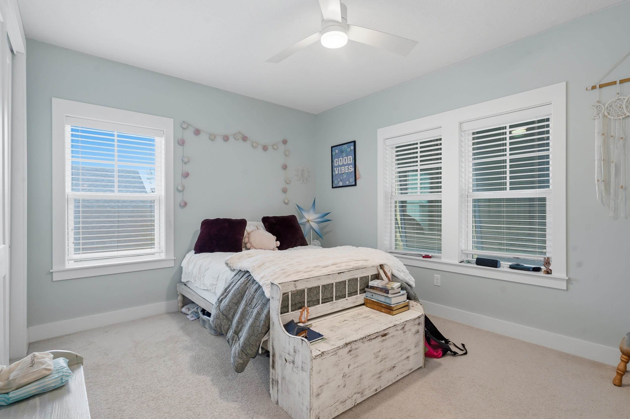 240 Ridgeway Road St. Augustine, FL 32080 - Photo 7 of 38 Bedroom featuring light colored carpet and a ceiling fan