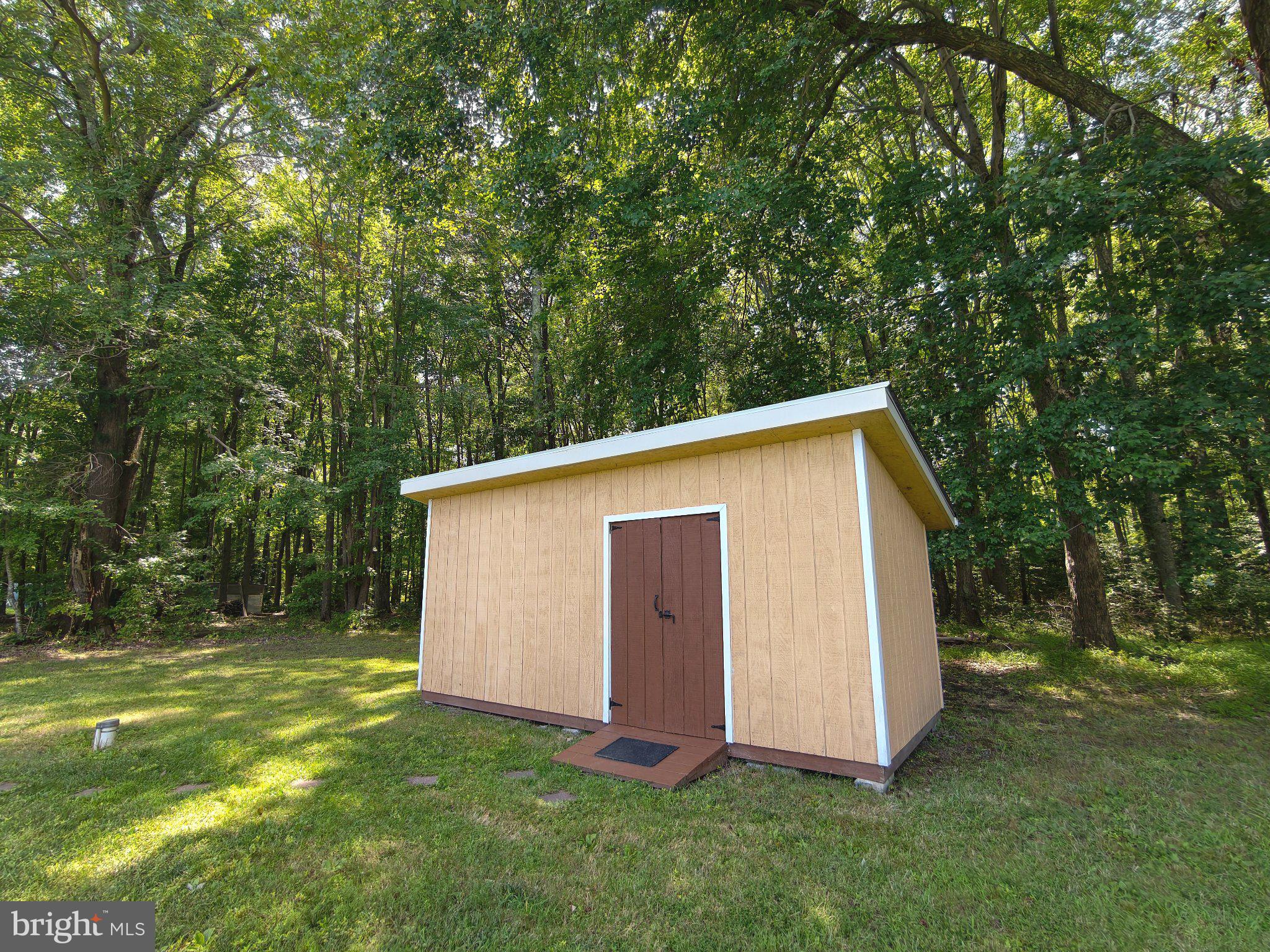 6066 Shady Side Road Shady Side, MD 20764 - Photo 61 of 61 Charming shed nestled in lush greenery.