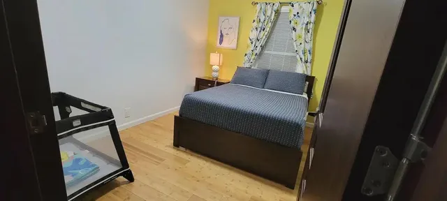 a view of an entryway with furniture