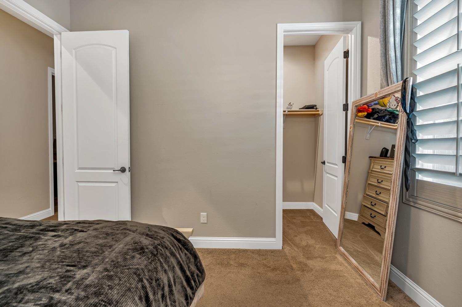 1053 Beaver Pond Loop Madera, CA 93636 - Photo 39 of 81 a bedroom with a bed and a mirror