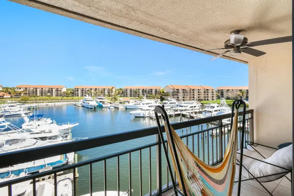 a view of a balcony with city view