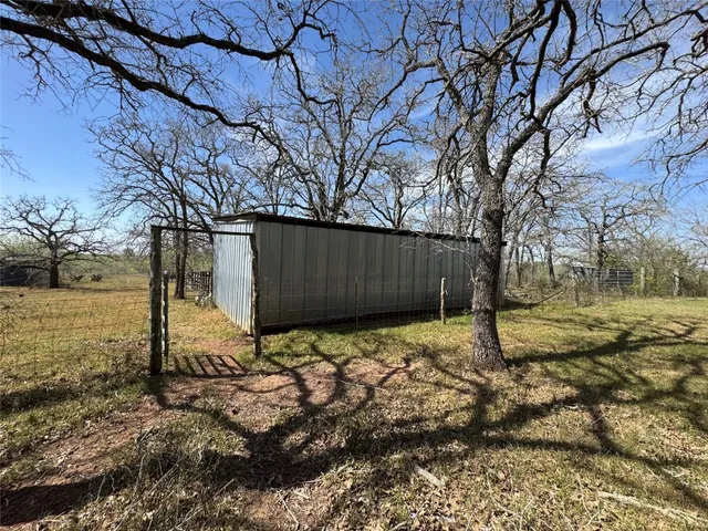 a backyard of a house