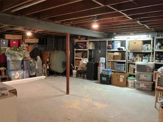 a view of a storage room