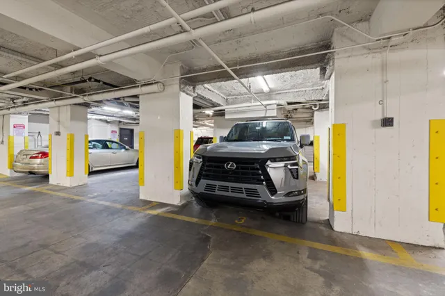a view of a building with a bench
