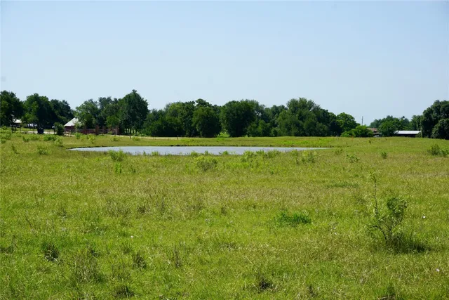 a view of a grassy field