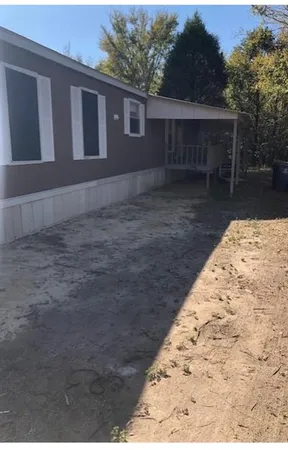 a backyard of a house