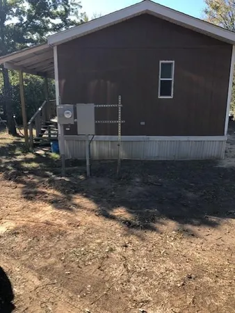 a backyard of a house