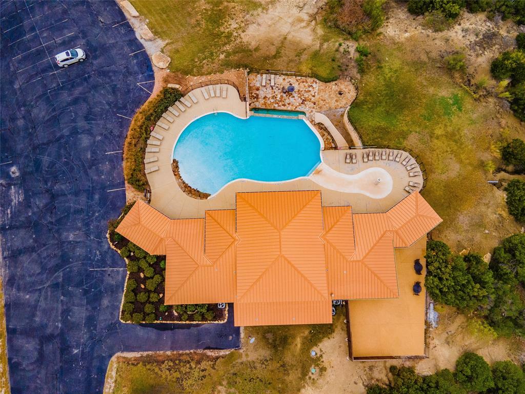 Lot 764 Sawtooth Mountain Road Graford, TX 76449 - Photo 17 of 18 an aerial view of a house with swimming pool and outdoor space