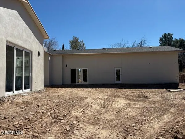 a backyard of a house