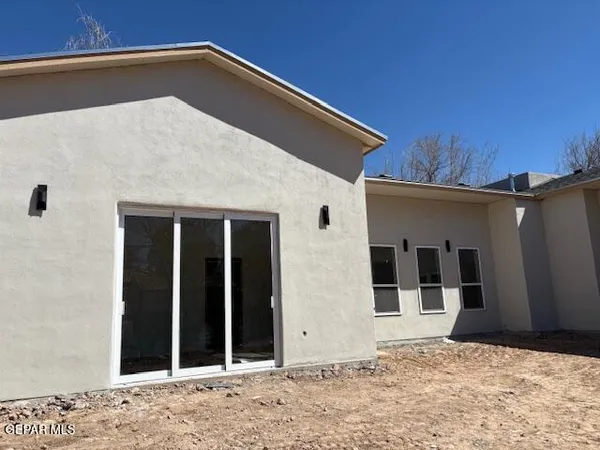 a backyard of a house
