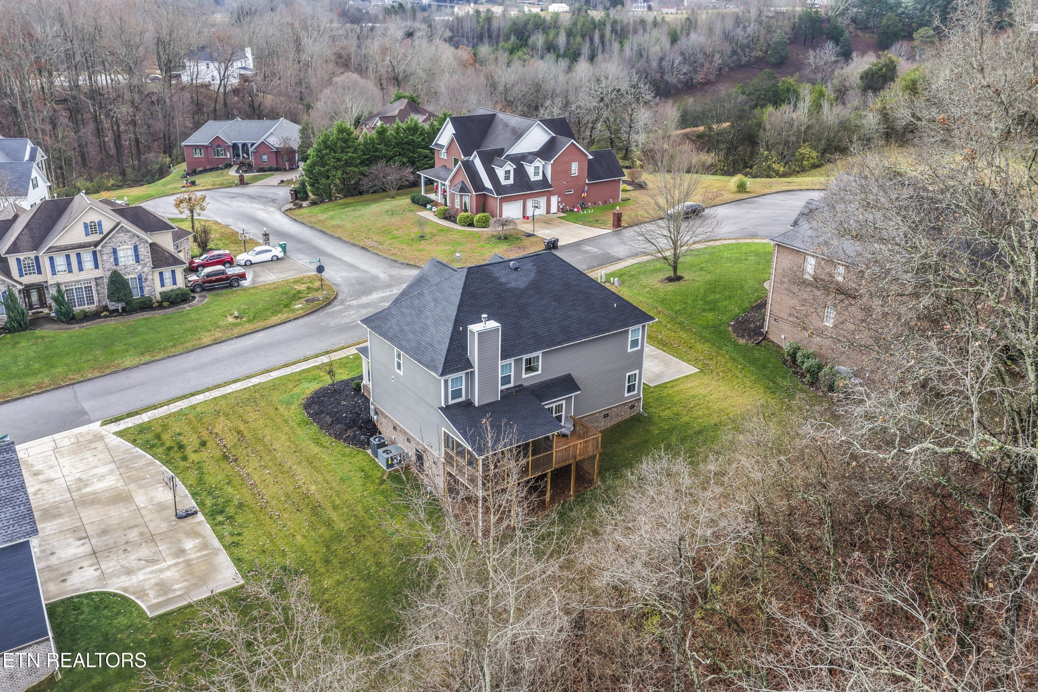 2815 Green Summers Road Knoxville, TN 37938 - Photo 44 of 50 an aerial view of a house with swimming pool and green space