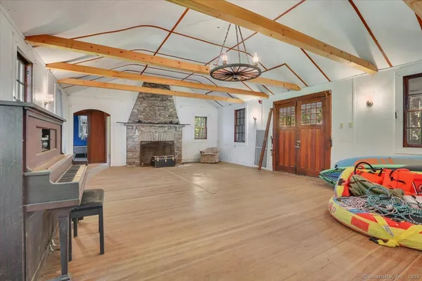 a front view of a house with a big yard