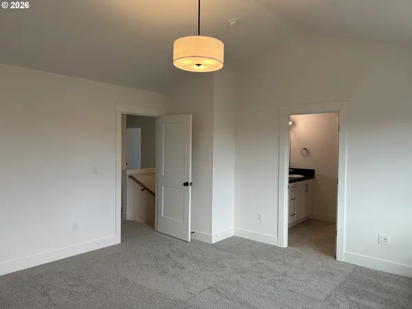 a view of a livingroom with a chandelier