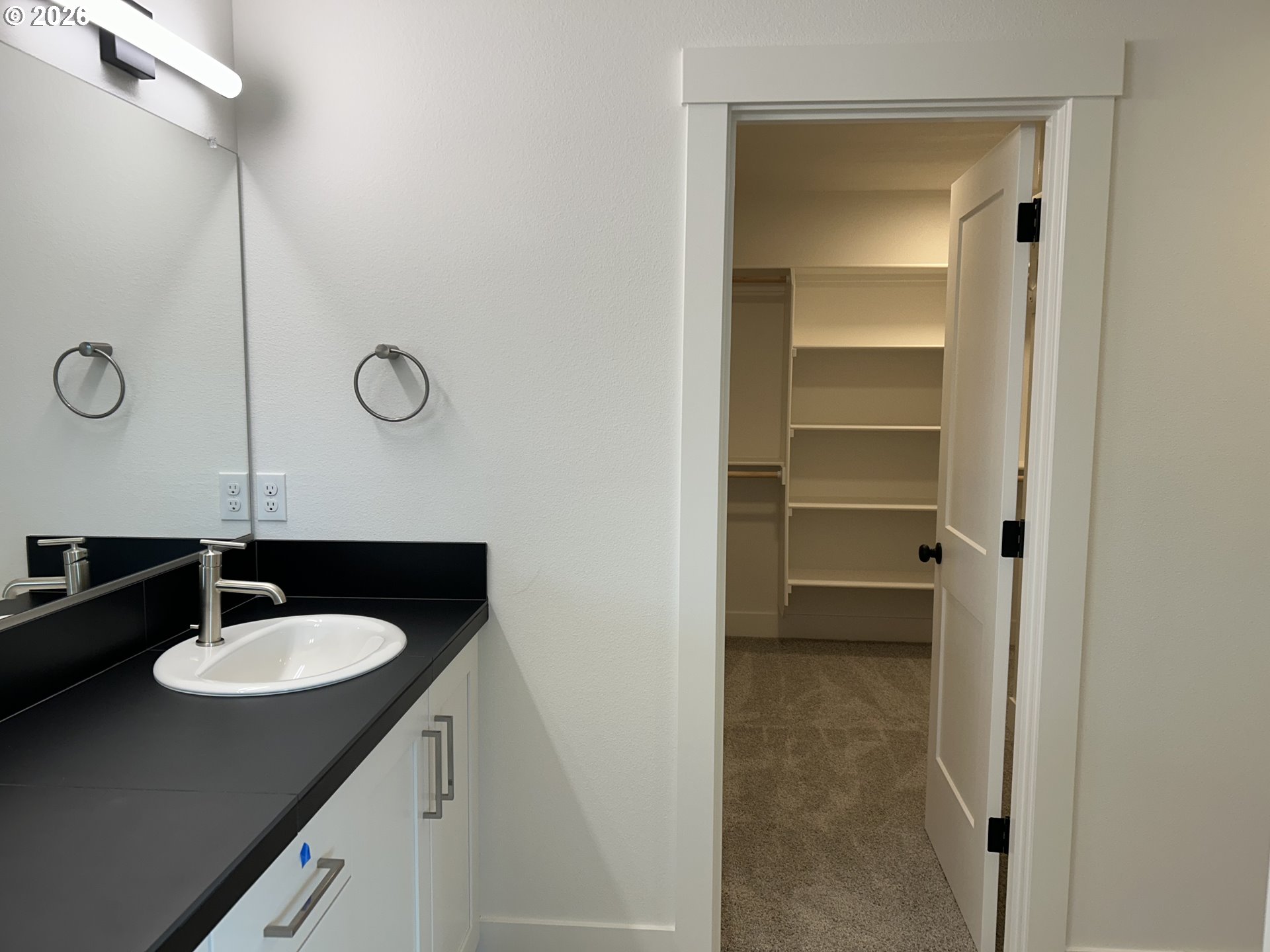 1141 Rachel Lane Molalla, OR 97038 - Photo 14 of 21 a bathroom with a sink double vanity and a mirror