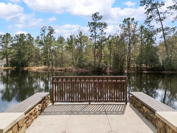a view of a balcony with lake