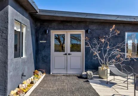 a view of front door of house