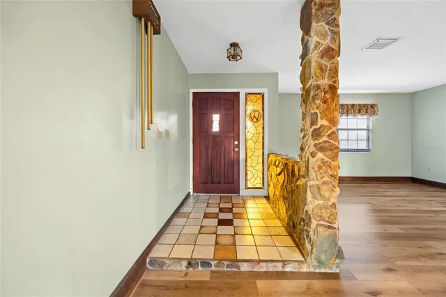 a view of front door