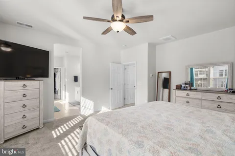 a view of an empty room with a garage