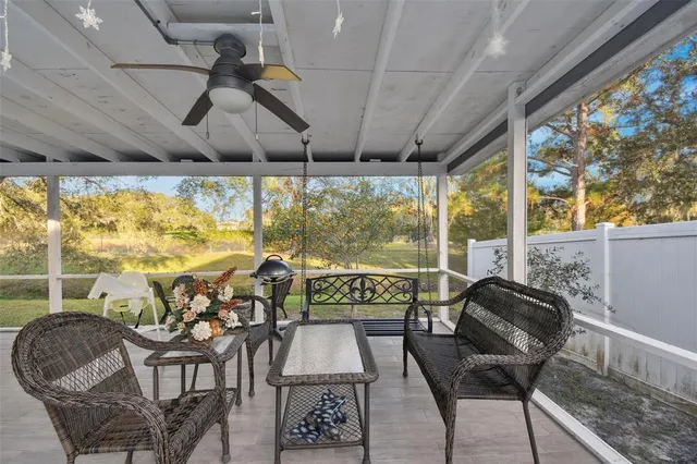 a view of a lot of a yard