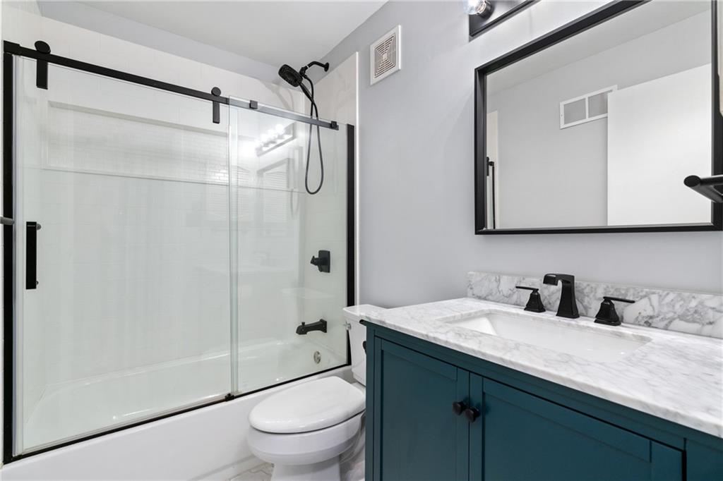553 Sloop Road, Unit 34 Pittsburgh, PA 15237 - Photo 16 of 31 This full bathroom went through a full renovation in 2023 with new vanity, flooring, shower and more.