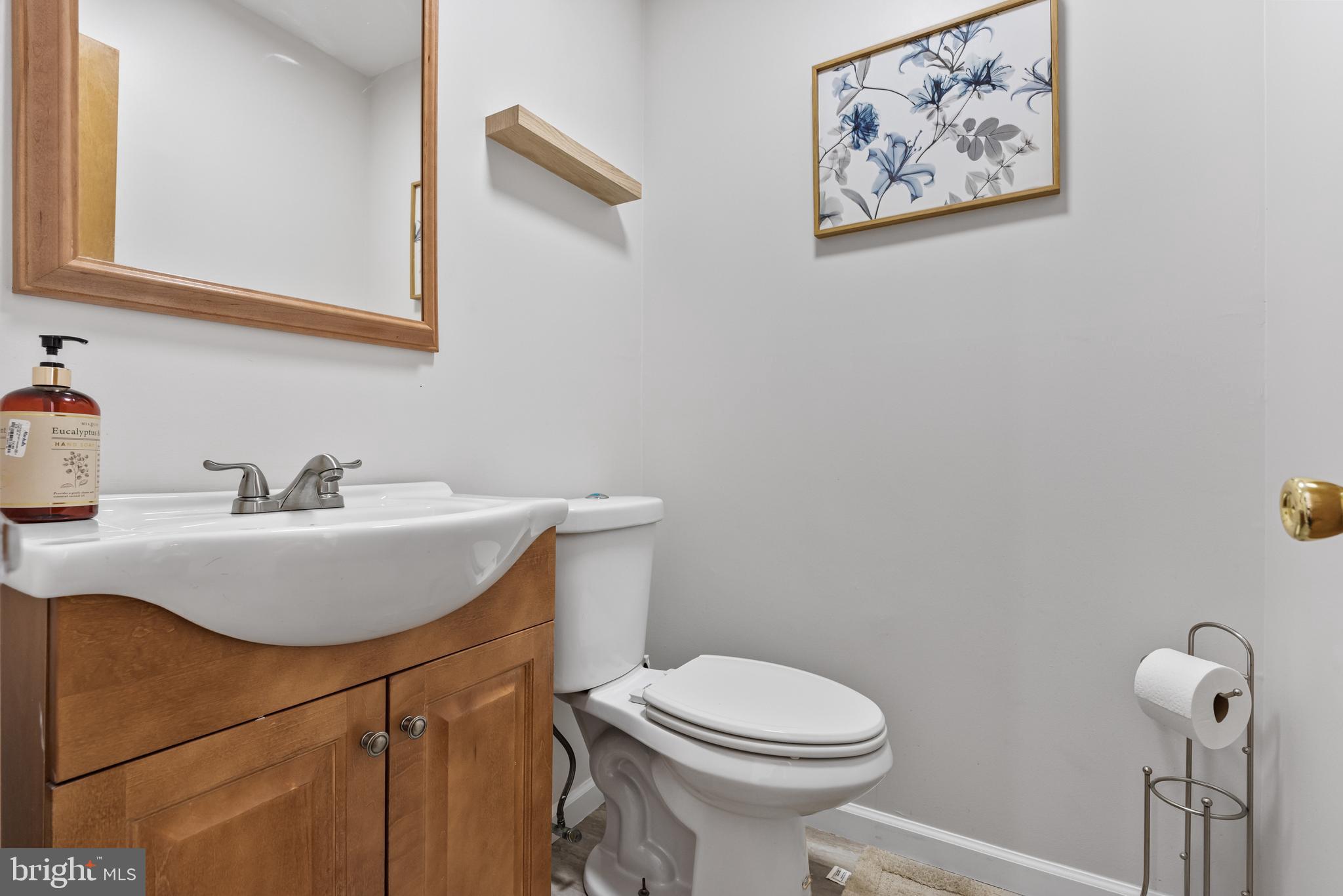 15 Ginger Drive Lumberton, NJ 08048 - Photo 18 of 30 a bathroom with a sink a toilet and mirror