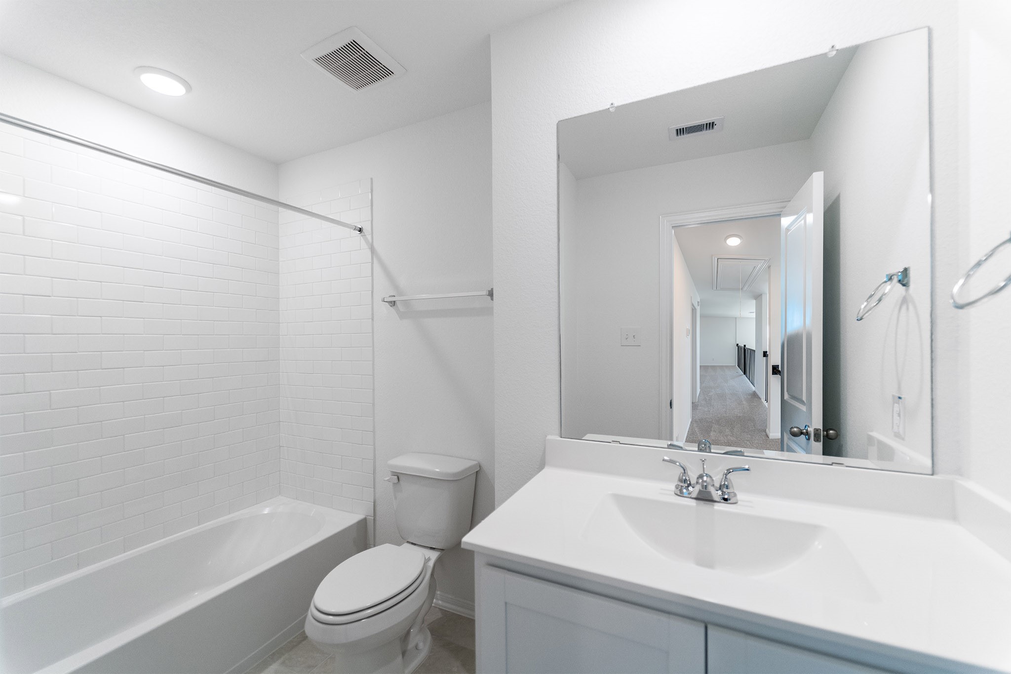 438 Hazy Meadows Drive Beasley, TX 77417 - Photo 12 of 21 a bathroom with a sink a toilet and shower