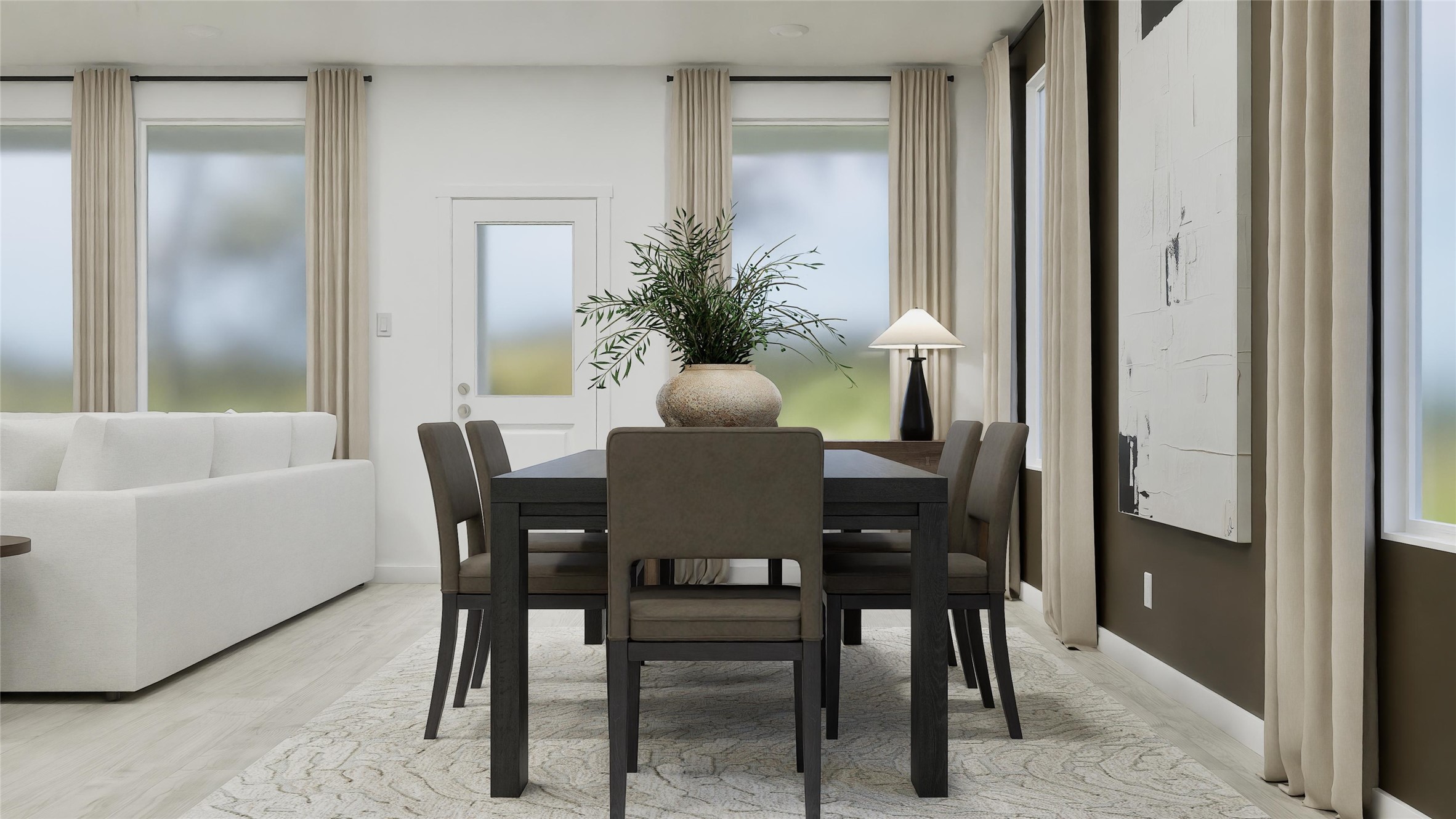 135 Outrigger Way Kyle, TX 78640 - Photo 12 of 33 a dining room with furniture and wooden floor
