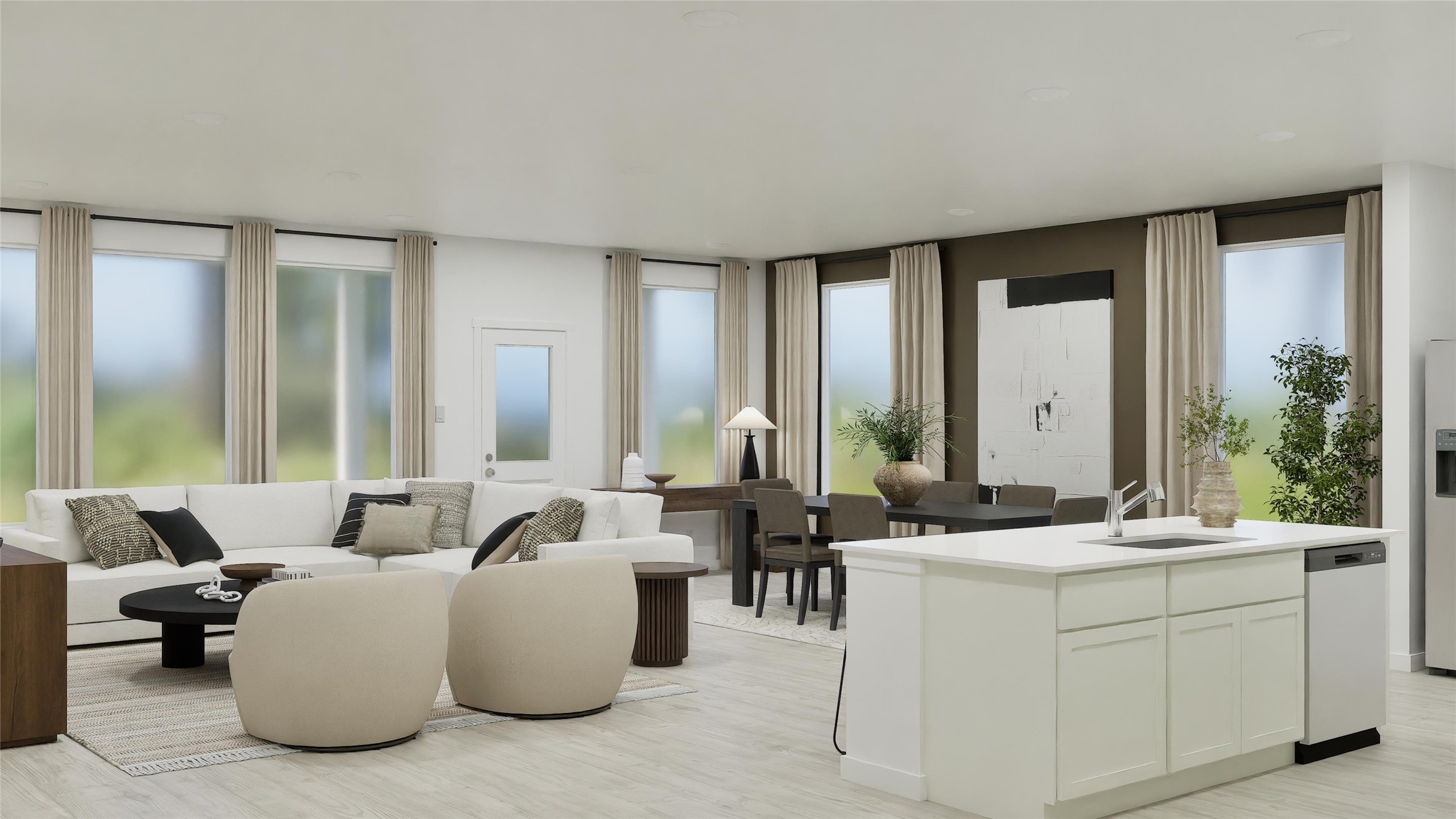 135 Outrigger Way Kyle, TX 78640 - Photo 21 of 33 a living room with furniture and large windows