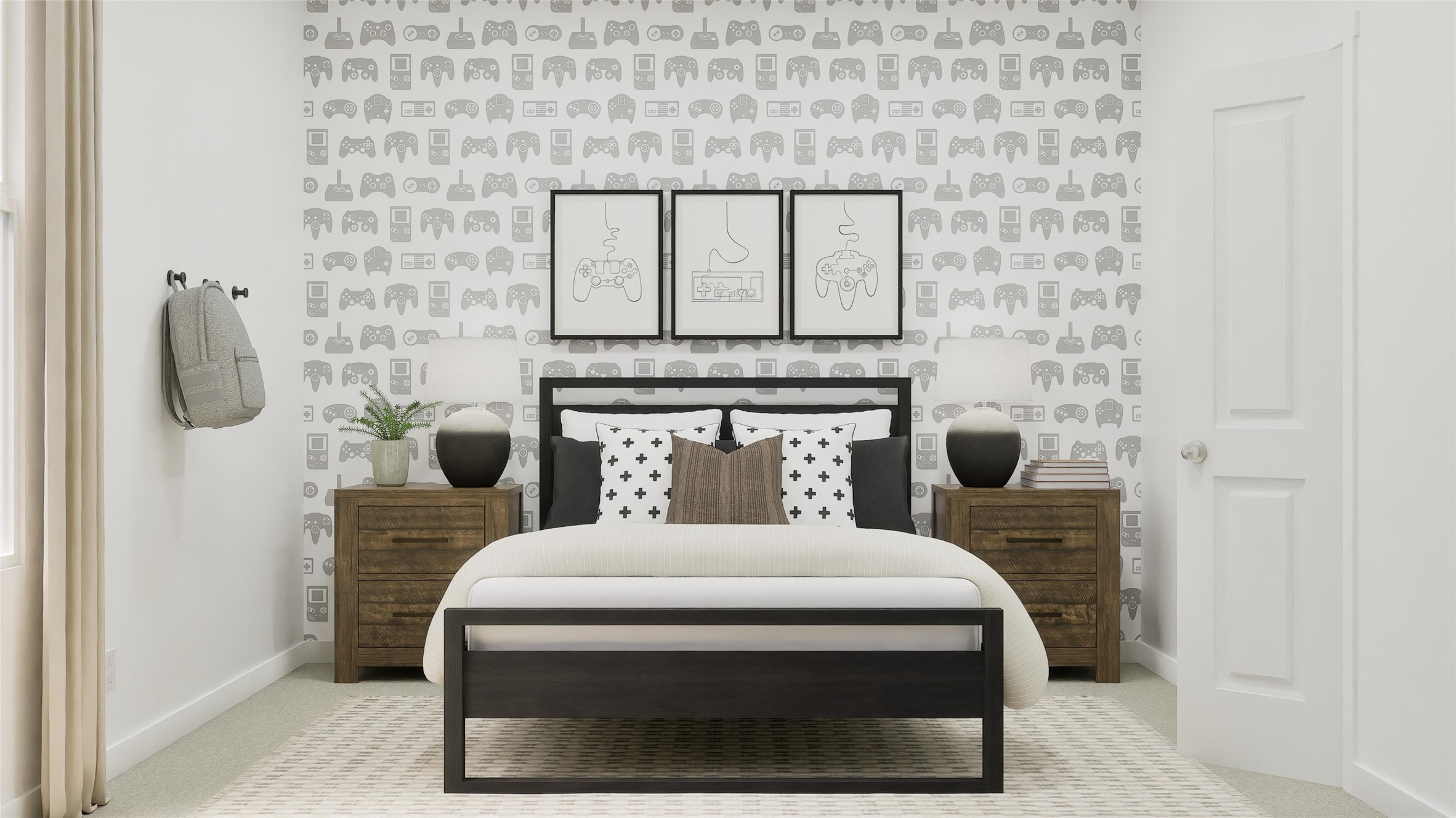 135 Outrigger Way Kyle, TX 78640 - Photo 5 of 33 a bed sitting in a en suite bathroom next to a window