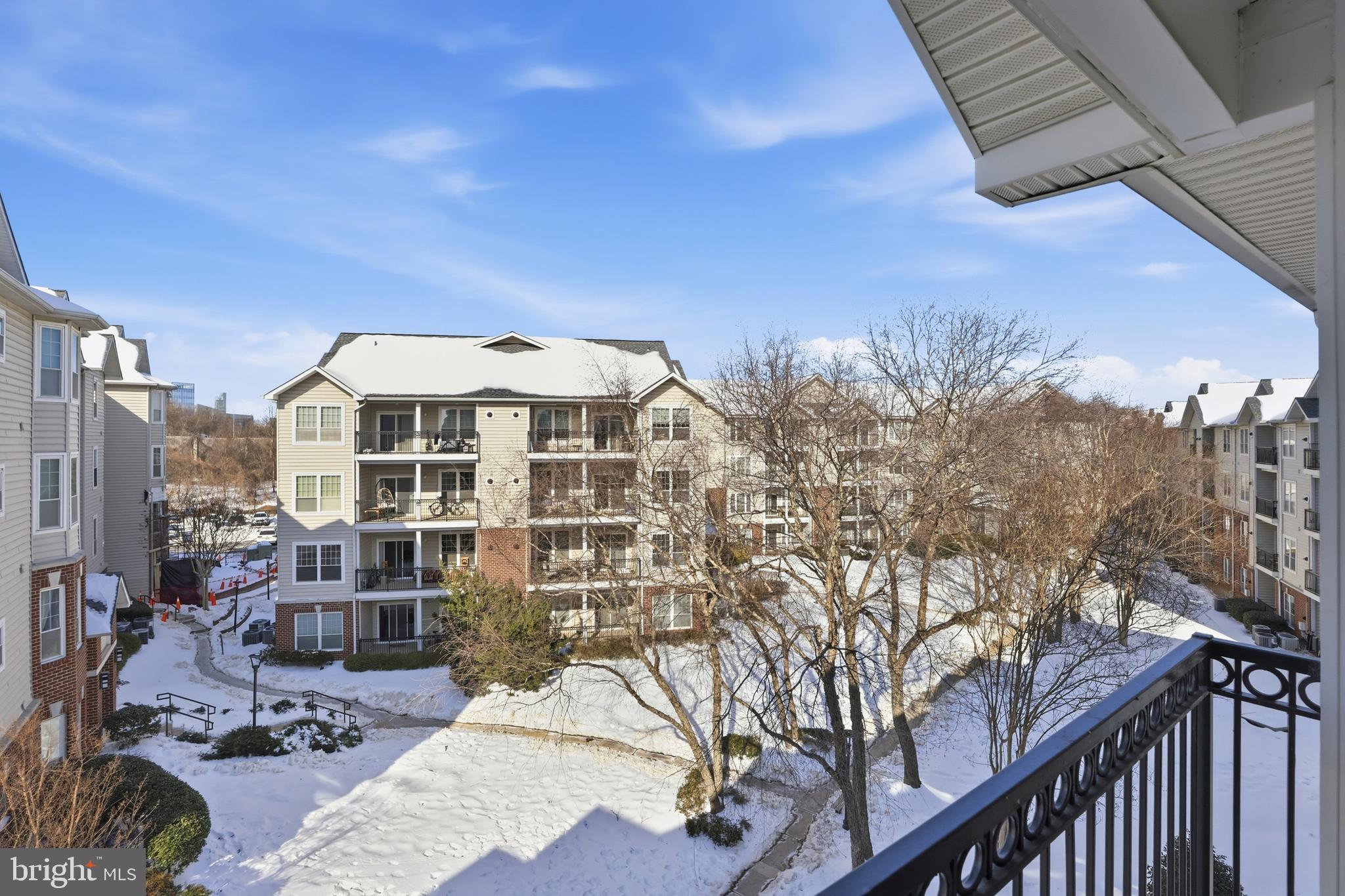 1580 Spring Gate Dr., Unit 4406 McLean, VA 22102 - Photo 13 of 43 Balcony Views to Courthouse