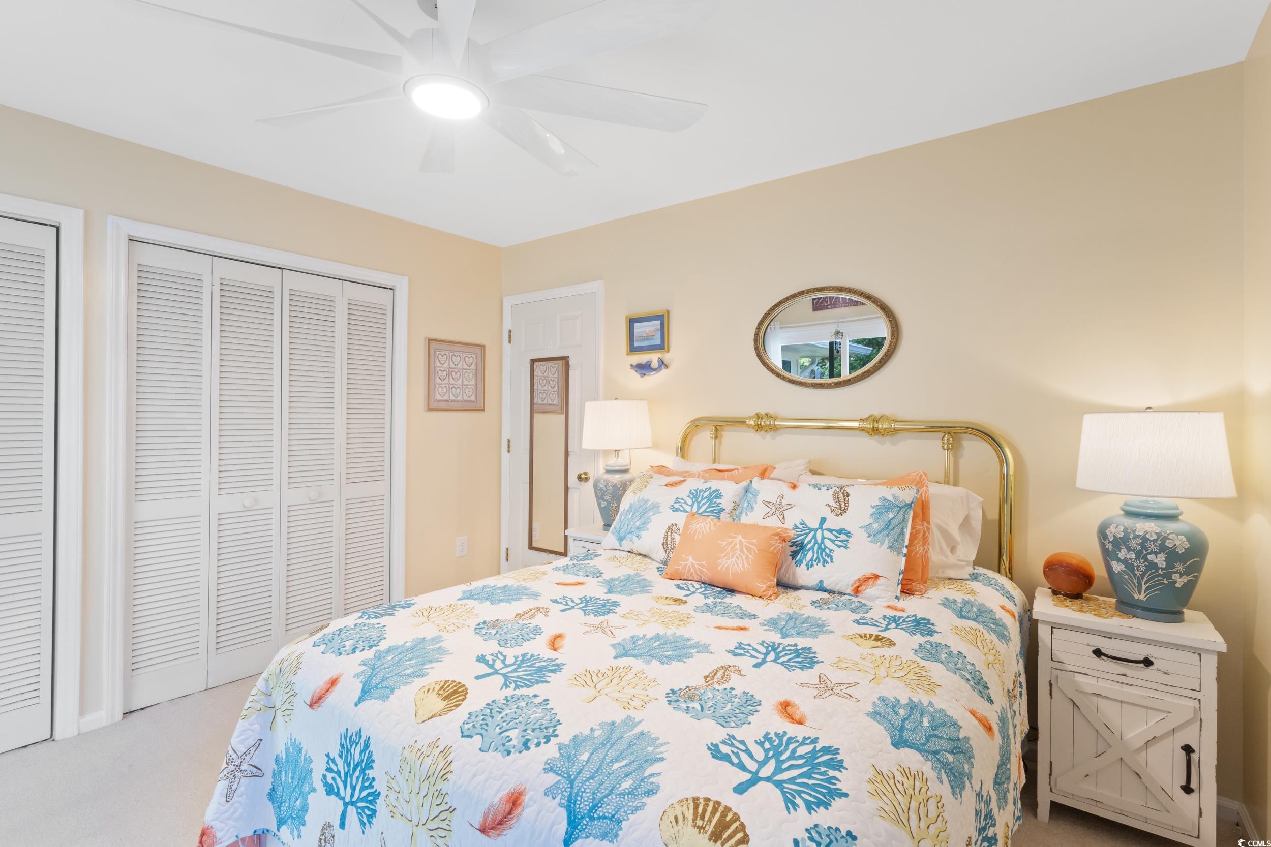 815 Tillson Road North Myrtle Beach, SC 29582 - Photo 27 of 39 Bedroom featuring carpet and ceiling fan