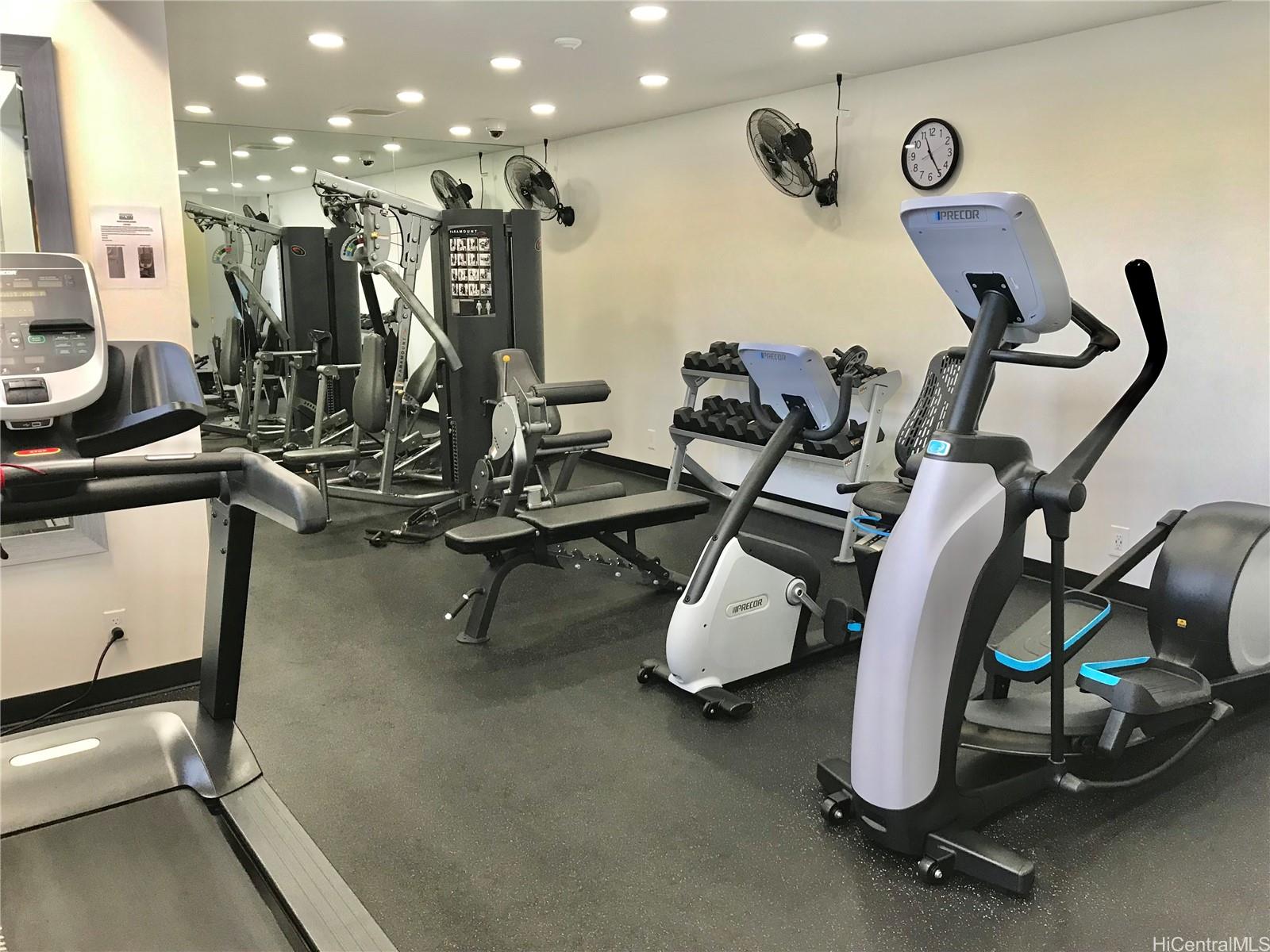 1717 Ala Wai Boulevard, Unit 2502 Honolulu, HI 96815 - Photo 13 of 15 a view of a room with gym equipment