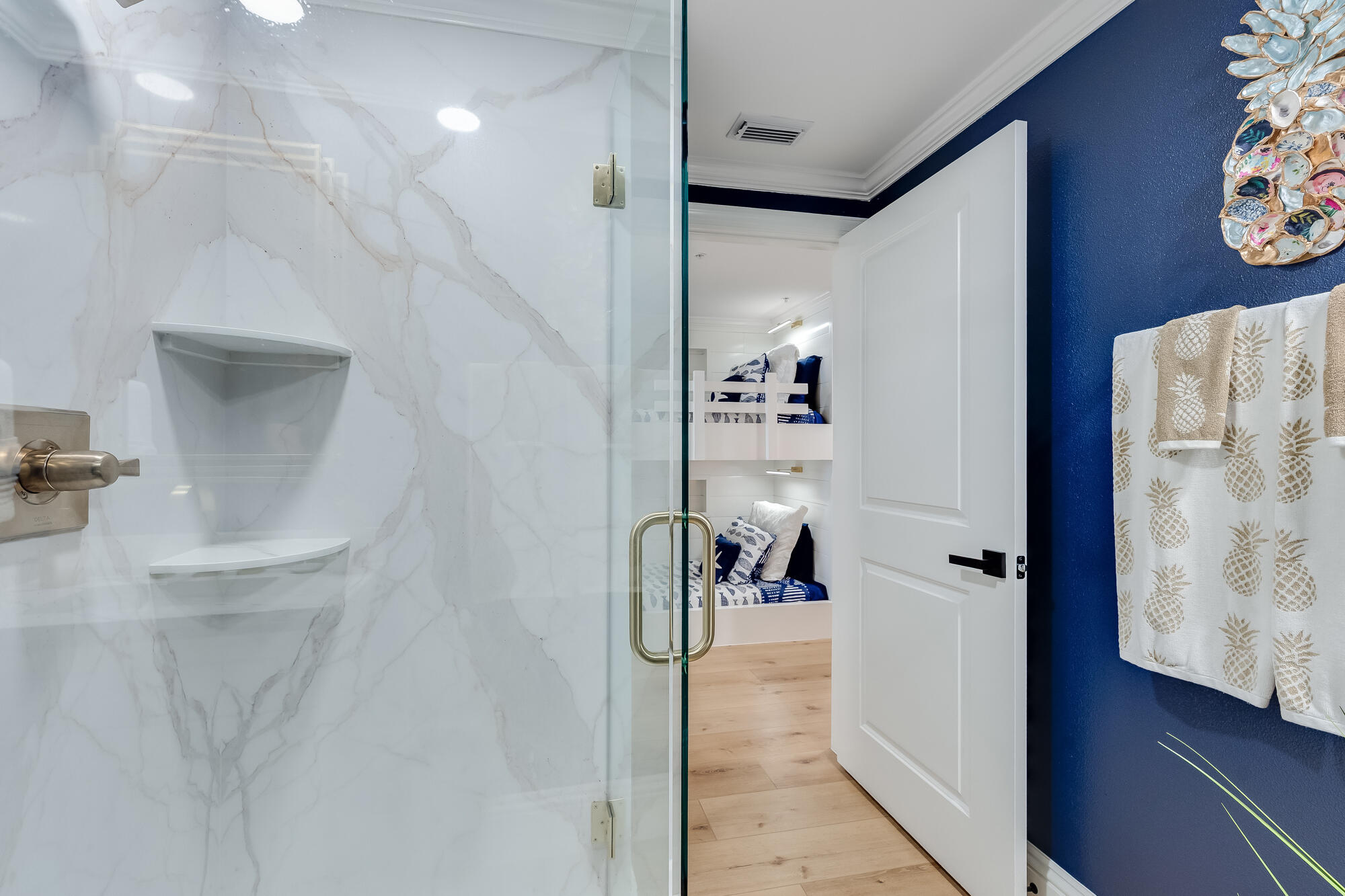 17281 Front Beach Road, Unit 802 Panama City Beach, FL 32413 - Photo 44 of 57 a bathroom with a shower and a sink