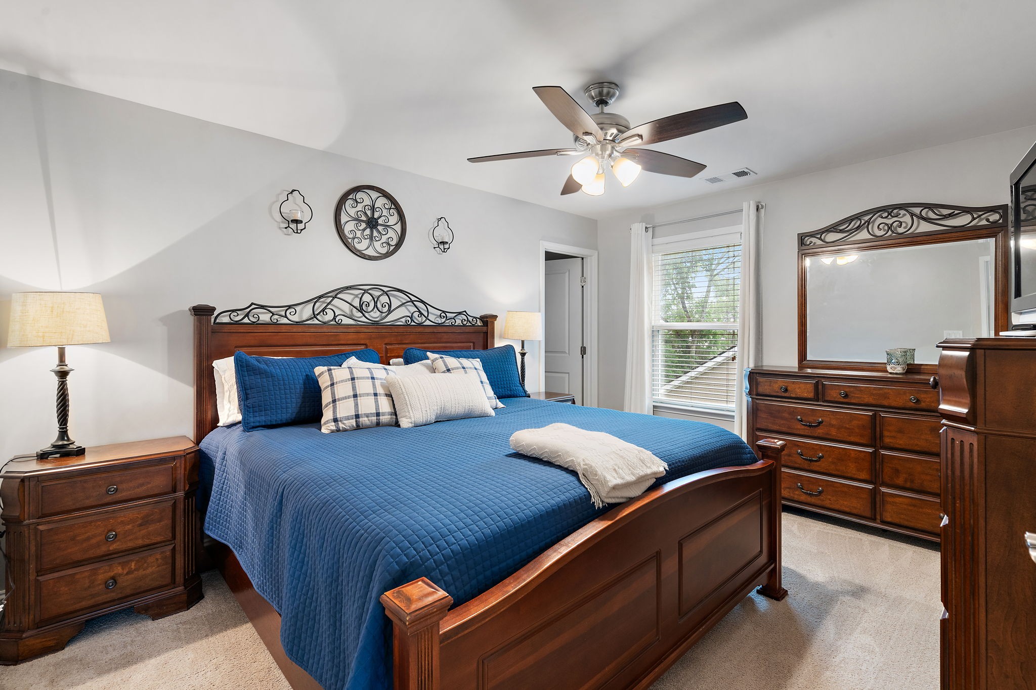 4012 Compass Pointe Court Thompson's Station, TN 37179 - Photo 37 of 54 a bedroom with a bed and a large window