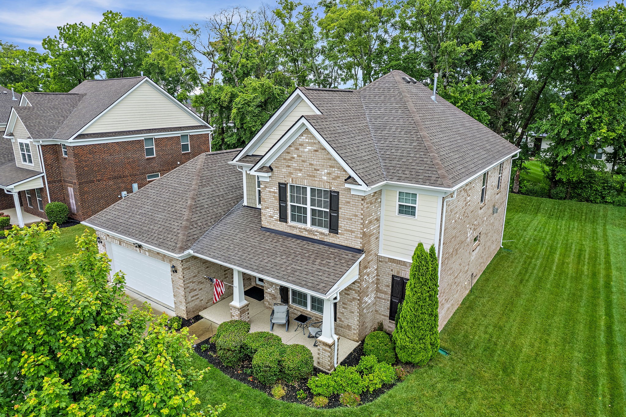 4012 Compass Pointe Court Thompson's Station, TN 37179 - Photo 49 of 54 a aerial view of a house with yard and green space