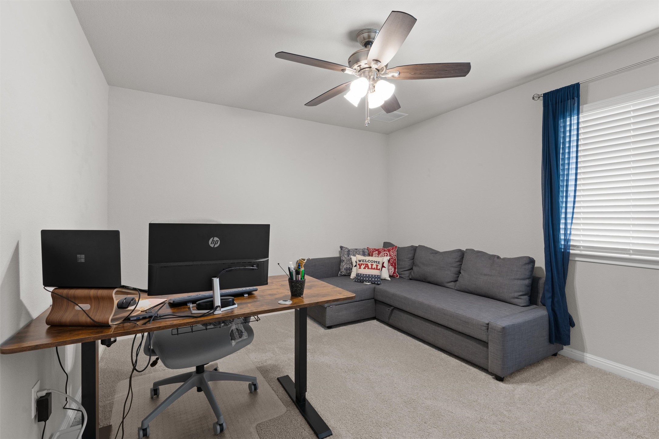 524 Longhorn Cavern Road Leander, TX 78641 - Photo 22 of 34 Used as an Office area with ceiling fan