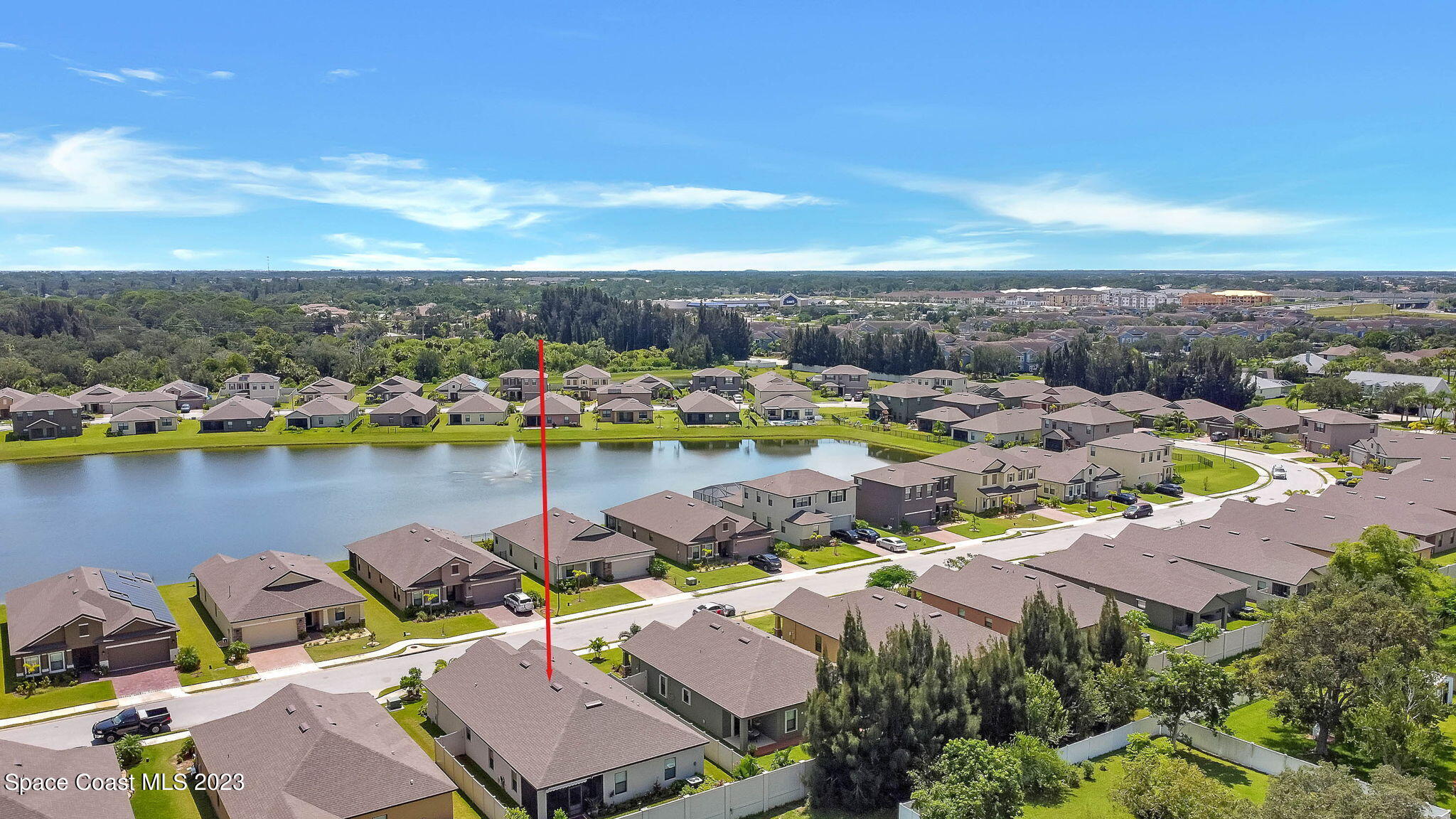 3536 Whimsical Circle Rockledge, FL 32955 - Photo 38 of 40 a view of a lake with a mountain