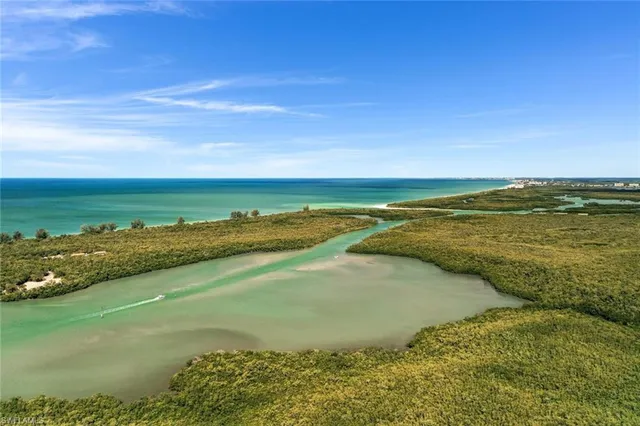 a view of an ocean and beach