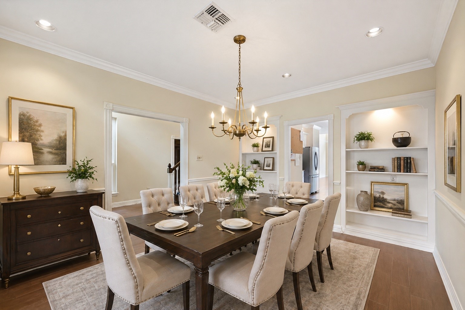 5115 Westerham Place Houston, TX 77069 - Photo 19 of 48 Virtually Staged Formal Dining