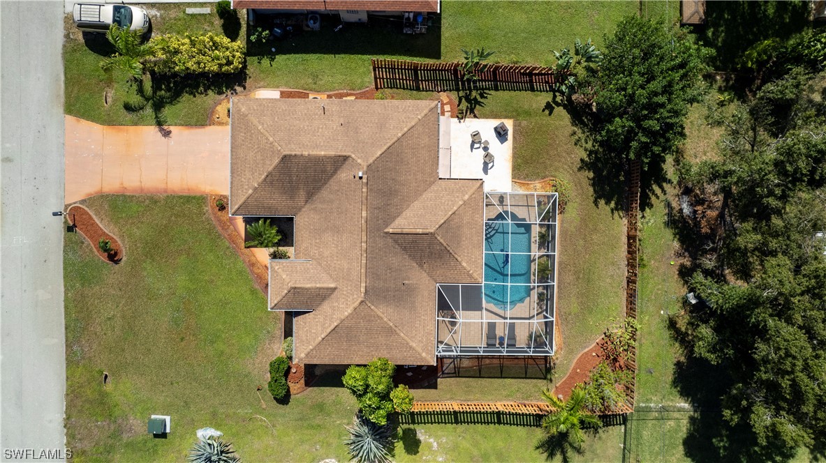 18222 Hepatica Road Fort Myers, FL 33967 - Photo 32 of 34 an aerial view of a house with a yard basket ball court and outdoor seating